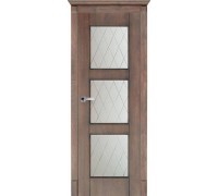 Юкка Межкомнатная дверь Данте 3 стекло мателюкс с гравировкой