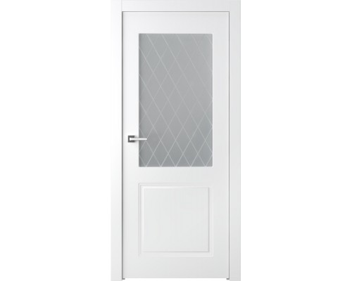Дверь Belwooddoors Межкомнатная дверь Кремона 2 со стеклом Эмаль жемчуг Дверь Belwooddoors Межкомнатная дверь Кремона 2 со стеклом Эмаль жемчуг
