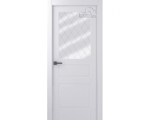 Дверь Belwooddoors Межкомнатная дверь Инари со стеклом Эмаль заказной