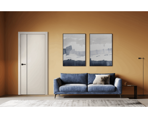 Дверь Belwooddoors Межкомнатная дверь Avesta 1V Молдинг Чёрный декоративные элементы Эмаль белый Дверь Belwooddoors Межкомнатная дверь Avesta 1V Молдинг Чёрный декоративные элементы Эмаль белый