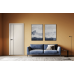 Дверь Belwooddoors Межкомнатная дверь Avesta 1V Молдинг Чёрный декоративные элементы Эмаль белый