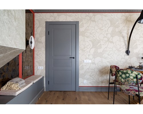 Дверь Belwooddoors Межкомнатная дверь Инари глухая Эмаль жемчуг