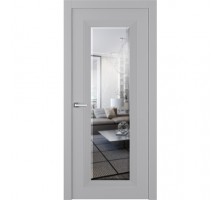 Дверь Belwooddoors Межкомнатная дверь Либра 1 с зеркалом Эмаль светло-серый