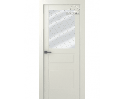 Дверь Belwooddoors Межкомнатная дверь Инари со стеклом Эмаль жемчуг