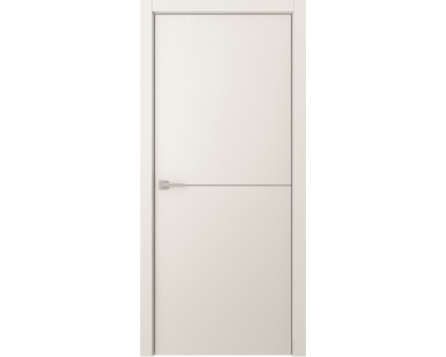 Дверь Belwooddoors Межкомнатная дверь Avesta 1H Молдинг Хром декоративные элементы Эмаль жемчуг