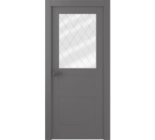 Дверь Belwooddoors Межкомнатная дверь Инари со стеклом Эмаль графит