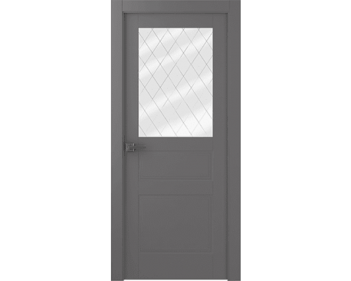 Дверь Belwooddoors Межкомнатная дверь Инари со стеклом Эмаль графит
