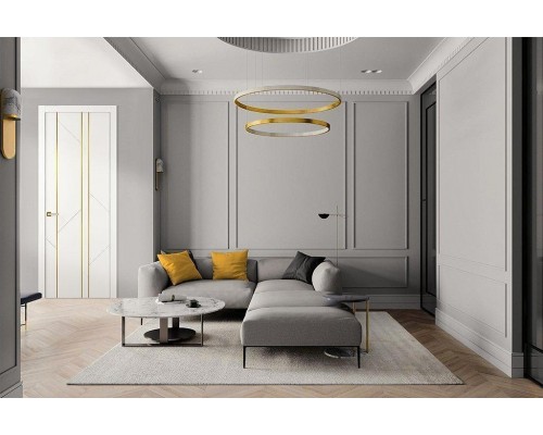 Дверь Belwooddoors Межкомнатная дверь Флекс 1 Молдинг Золото глухая Эмаль заказной Дверь Belwooddoors Межкомнатная дверь Флекс 1 Молдинг Золото глухая Эмаль заказной