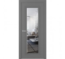 Дверь Belwooddoors Межкомнатная дверь Либра 1 с зеркалом Эмаль графит