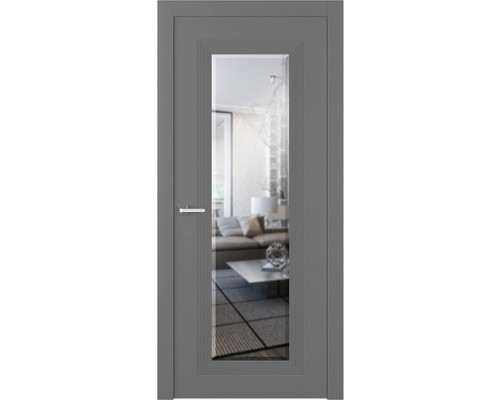 Дверь Belwooddoors Межкомнатная дверь Либра 1 с зеркалом Эмаль графит