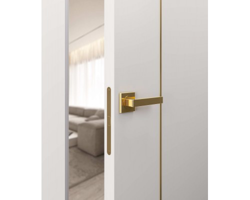 Дверь Belwooddoors Межкомнатная дверь Avesta 1V Молдинг Золото глухая Эмаль светло-серый Дверь Belwooddoors Межкомнатная дверь Avesta 1V Молдинг Золото глухая Эмаль светло-серый