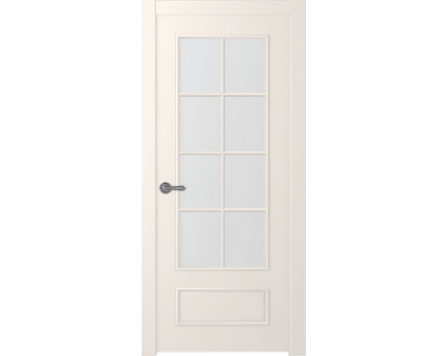 Дверь Belwooddoors Межкомнатная дверь Ламира 5 со стеклом Эмаль жемчуг