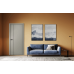 Дверь Belwooddoors Межкомнатная дверь Avesta 1V Молдинг Чёрный декоративные элементы Эмаль белый
