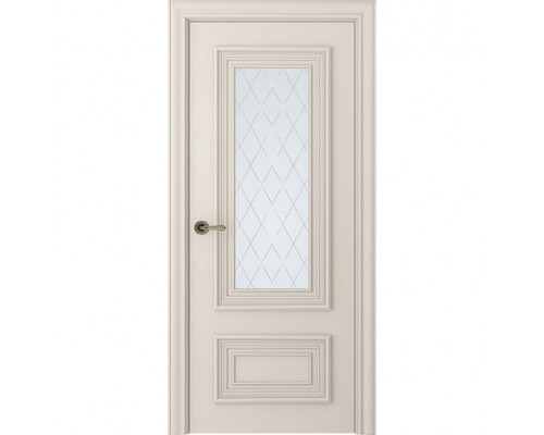 Дверь Belwooddoors Межкомнатная дверь Палаццо 2 со стеклом Эмаль жемчуг