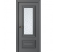 Дверь Belwooddoors Межкомнатная дверь Палаццо 2 со стеклом Эмаль графит