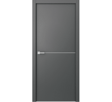 Дверь Belwooddoors Межкомнатная дверь Avesta 1H Молдинг Хром декоративные элементы Эмаль графит