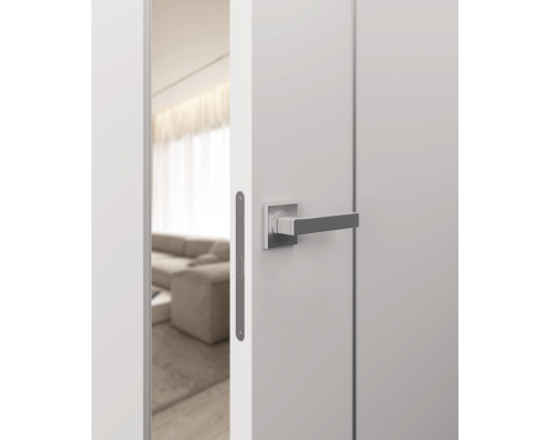 Дверь Belwooddoors Межкомнатная дверь Avesta 1V Молдинг Хром декоративные элементы Эмаль жемчуг Дверь Belwooddoors Межкомнатная дверь Avesta 1V Молдинг Хром декоративные элементы Эмаль жемчуг