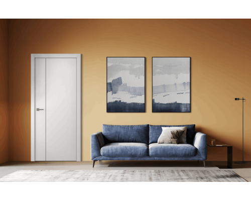 Дверь Belwooddoors Межкомнатная дверь Avesta 1V Молдинг Хром декоративные элементы Эмаль жемчуг Дверь Belwooddoors Межкомнатная дверь Avesta 1V Молдинг Хром декоративные элементы Эмаль жемчуг