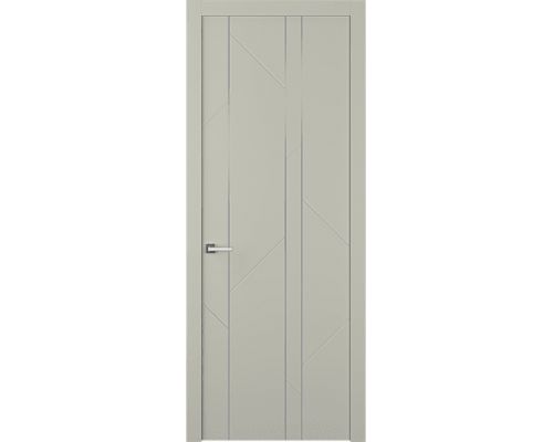 Дверь Belwooddoors Межкомнатная дверь Флекс 1 Молдинг Хром глухая Эмаль шёлк