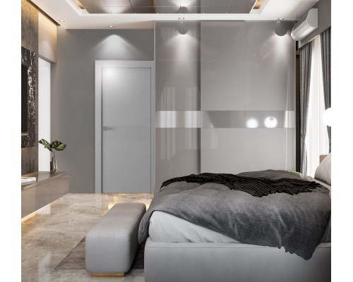 Дверь Belwooddoors Межкомнатная дверь Ивент 2 глухая Эмаль графит Дверь Belwooddoors Межкомнатная дверь Ивент 2 глухая Эмаль графит