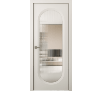 Дверь Belwooddoors Межкомнатная дверь Аргентум 1B со стеклом Эмаль жемчуг