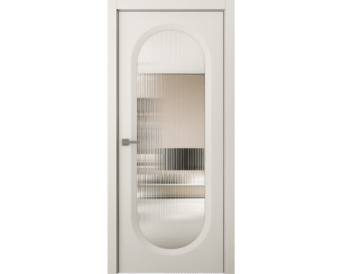 Дверь Belwooddoors Межкомнатная дверь Аргентум 1B со стеклом Эмаль жемчуг