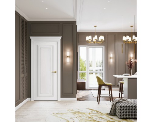Дверь Belwooddoors Межкомнатная дверь Палаццо 1 глухая Эмаль белый Дверь Belwooddoors Межкомнатная дверь Палаццо 1 глухая Эмаль белый