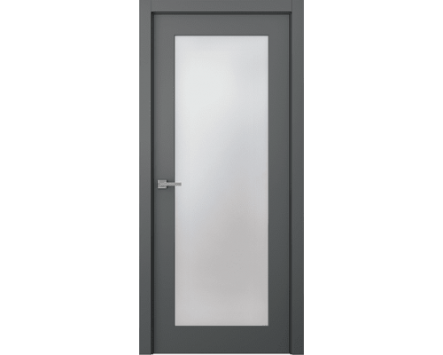 Дверь Belwooddoors Межкомнатная дверь Стелла 1 со стеклом Эмаль графит Дверь Belwooddoors Межкомнатная дверь Стелла 1 со стеклом Эмаль графит