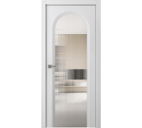 Дверь Belwooddoors Межкомнатная дверь Аргентум 1A со стеклом Эмаль белый