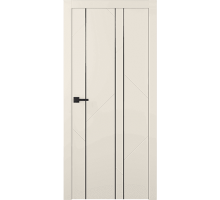 Дверь Belwooddoors Межкомнатная дверь Флекс 1 Молдинг Чёрный глухая Эмаль жемчуг