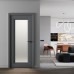 Дверь Belwooddoors Межкомнатная дверь Левел 1 со стеклом Эмаль светло-серый