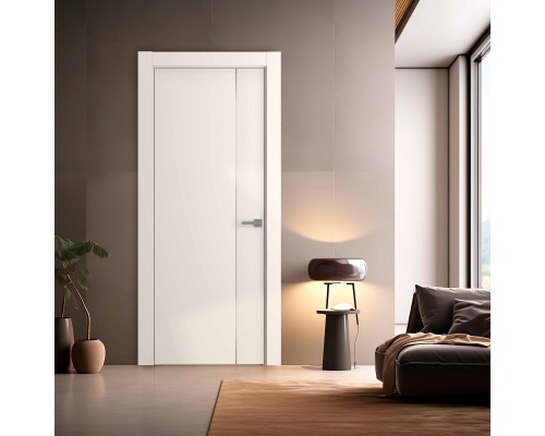 Дверь Belwooddoors Межкомнатная дверь Вега 1 Молдинг Золото глухая Эмаль жемчуг