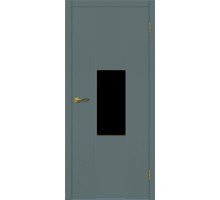 Матадор дверь Тефия ДО1 натуральный шпон антрацит черный триплекс