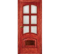 Матадор дверь Венеция DEC ДО6 натуральный шпон бубинга мателюкс с протяжкой