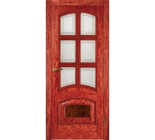 Матадор дверь Венеция DEC ДО6 натуральный шпон бубинга мателюкс с протяжкой