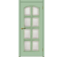 Матадор дверь Венеция РАЛ ДО8 с эмалью RAL №6019 мателюкс с протяжкой