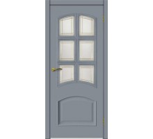 Матадор дверь Венеция РАЛ ДО6 с эмалью RAL №7040 мателюкс с протяжкой