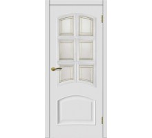 Матадор дверь Венеция РАЛ ДО6 с эмалью эмаль белая матовая мателюкс с протяжкой