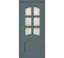 Матадор дверь Венеция ДО6 натуральный шпон антрацит мателюкс с протяжкой