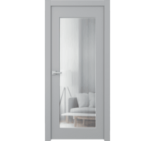 Дверь Belwooddoors Межкомнатная дверь Белла 1 со стеклом Эмаль светло-серый