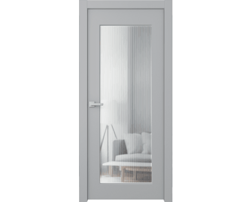 Дверь Belwooddoors Межкомнатная дверь Белла 1 со стеклом Эмаль светло-серый
