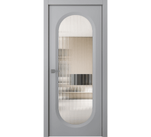 Дверь Belwooddoors Межкомнатная дверь Аргентум 1B со стеклом Эмаль светло-серый
