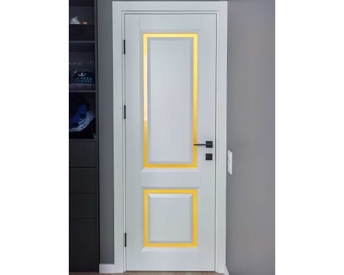 Дверь Belwooddoors Межкомнатная дверь Аурум 2 со стеклом Эмаль заказной