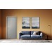 Дверь Belwooddoors Межкомнатная дверь Avesta 1V Молдинг Золото глухая Эмаль светло-серый