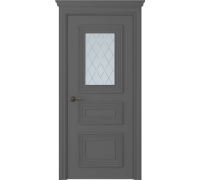 Дверь Belwooddoors Межкомнатная дверь Палаццо 3/1 с зеркалом Эмаль графит