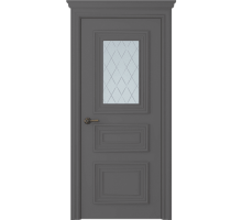 Дверь Belwooddoors Межкомнатная дверь Палаццо 3/1 с зеркалом Эмаль графит
