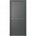 Дверь Belwooddoors Межкомнатная дверь Avesta 1H Молдинг Золото глухая Эмаль графит