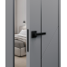Дверь Belwooddoors Межкомнатная дверь Флекс 1 Молдинг Чёрный глухая Эмаль светло-серый