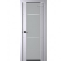 Дверь Belwooddoors Межкомнатная дверь Arvika 202 со стеклом Эмаль заказной