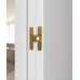 Дверь Belwooddoors Межкомнатная дверь Avesta 1V Молдинг Золото глухая Эмаль светло-серый